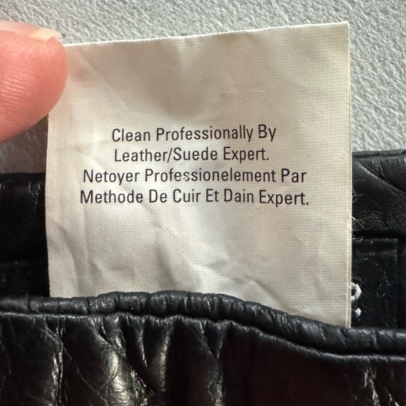 Esprit Genuine Black Leather Mini skirt - Picture 2 of 7